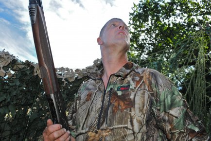 Andy 'Crowman' Crow chooses Stoney Creek clothing for his pigeon shooting needs.